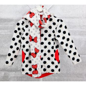 110-es Pöttyös Egérlány Softshell kabát és sál